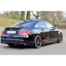 Накладки сплиттеры на пороги на Mercedes CLA C117 AMG 45